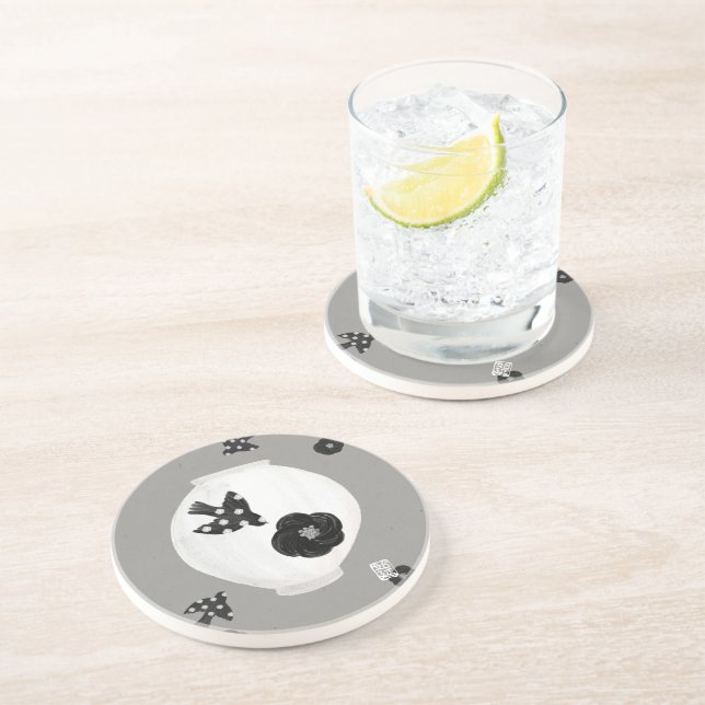 objet_22_camellia,fågel och krukor sandsten underlägg (Sidan)