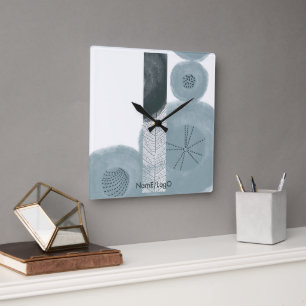 objet_9_höst löv_2 fyrkantig klocka