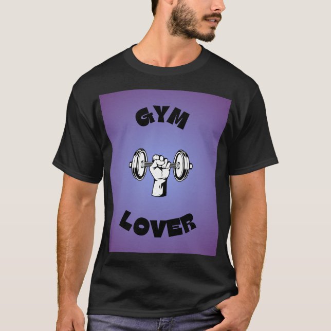 Oblekt styrka - svart gym T-Shirt (Framsida)
