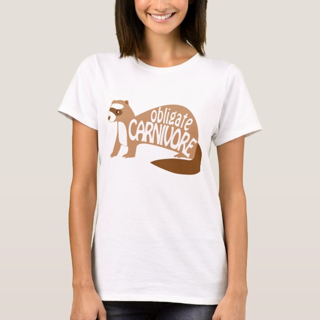 Obligate Carnivorekanelen/chokladvesslaskjortan Tee Shirt (Framsida)