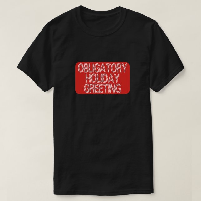 Obligatorisk höjdningstext Rolig jul T Shirt (Design framsida)