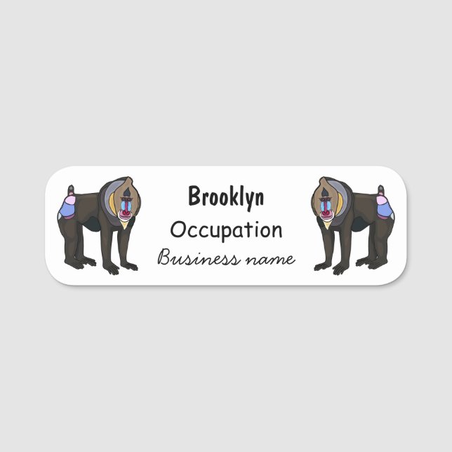 Obligatorisk illustration av tecknaden namnbricka (Framsida)