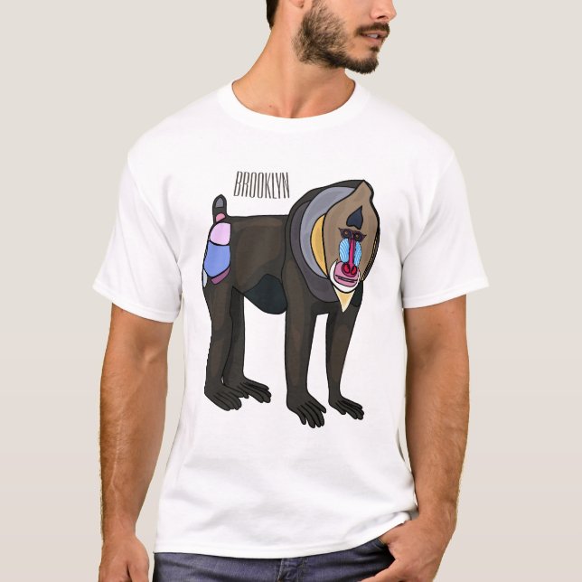 Obligatorisk illustration av tecknaden t shirt (Framsida)