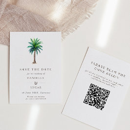 Obligatorisk QR-kod för destinationsbröllopsbröllo Spara Datumet