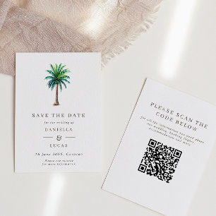 Obligatorisk QR-kod för destinationsbröllopsbröllo Spara Datumet
