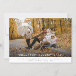 Obligatoriskt Helgdag-kort - funktionellt julfoto Julkort