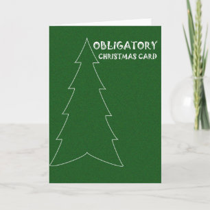 Obligatoriskt julkort helgkort