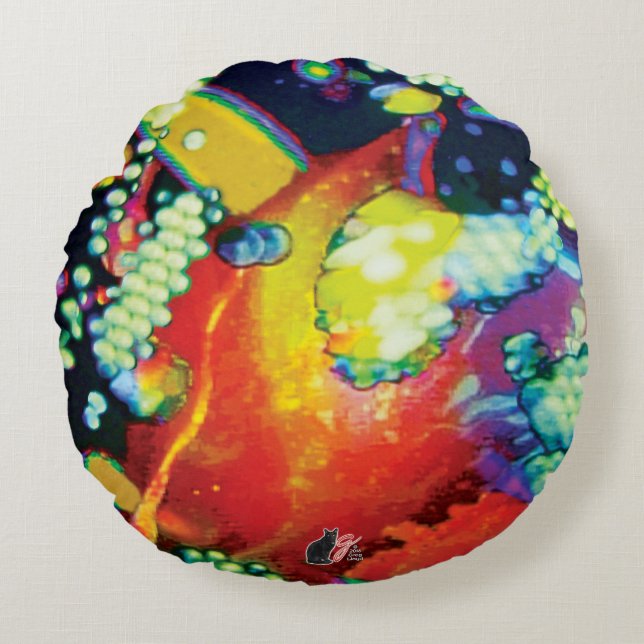 Oblivion Bliss Rund Kudde (Framsidan)