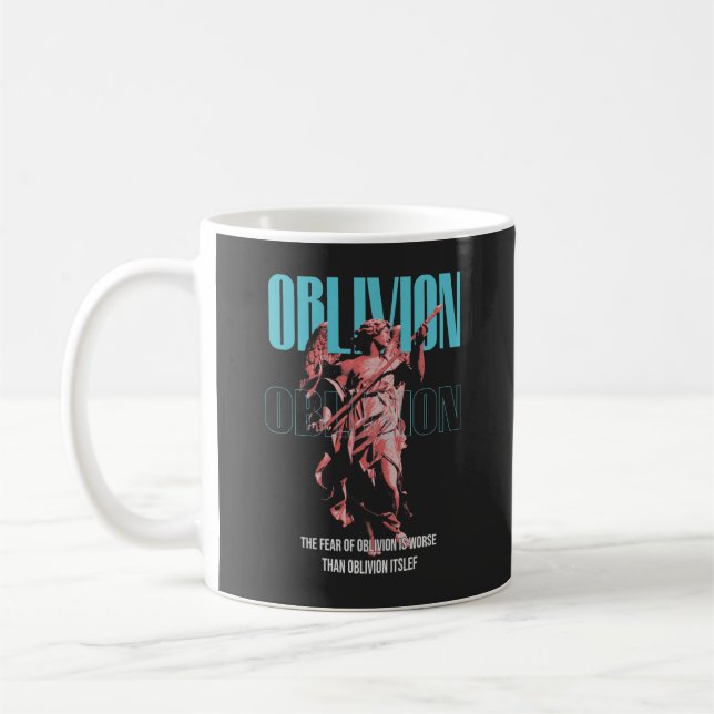 Oblivion Brutalism Streetwear Design Kaffemugg (Vänster)