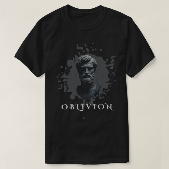 Oblivion Grekisk Staty T-Shirt | Mörk Akademi (Design framsida)