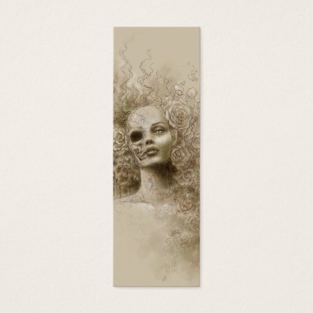 Oblivion Macabre Fantasy Art Bookmark Litet Visitkort (Framsidan)