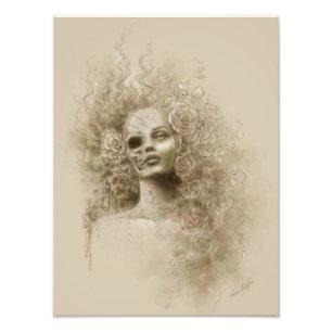 Oblivion Macabre Fantasy Art Photo Print Fototryck