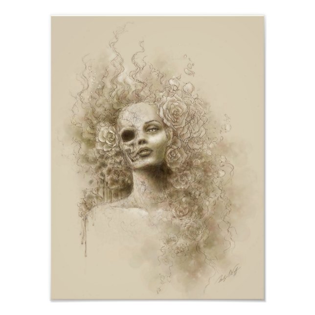 Oblivion Macabre Fantasy Art Photo Print Fototryck (Framsidan)