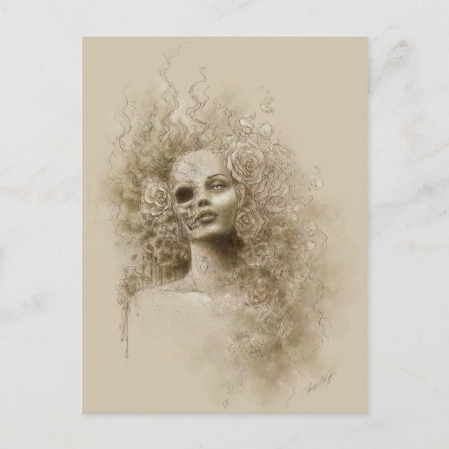 Oblivion Macabre Fantasy Art-vykort Vykort (Framsida)