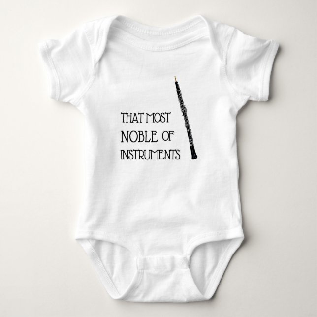 Oboe babyBodysuit T Shirt (Framsida)