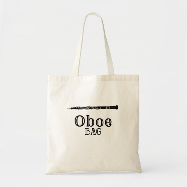 Oboe Bag Oboist Player-Dubbla har lästs Tygkasse (Framsidan)