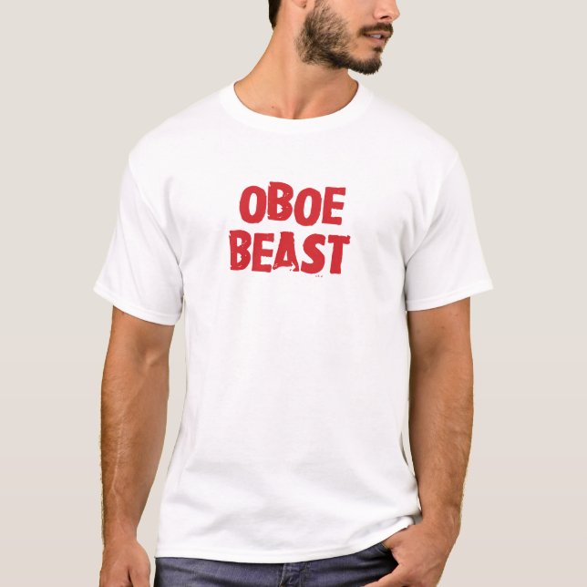 Oboe Beast Shirt - ljus Tee (Framsida)
