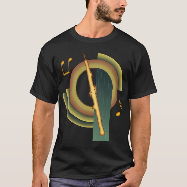 Oboe Deco T Shirt (Framsida)
