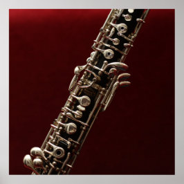 Oboe - dubbla, skogsvindsmusikinstrument poster