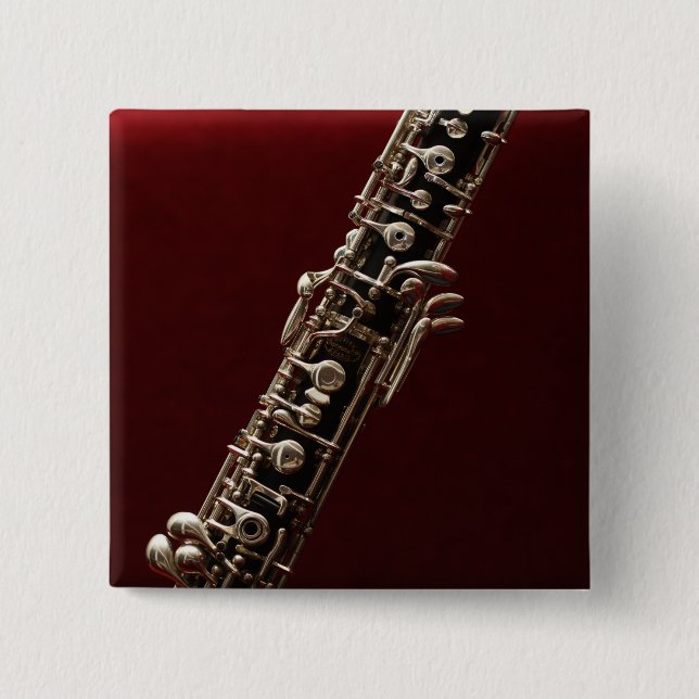 Oboe - dubbla, trädrindvindsinstrument knapp (Framsida)