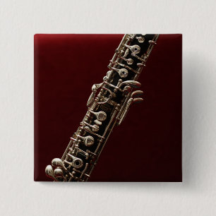 Oboe - dubbla, trädrindvindsinstrument knapp