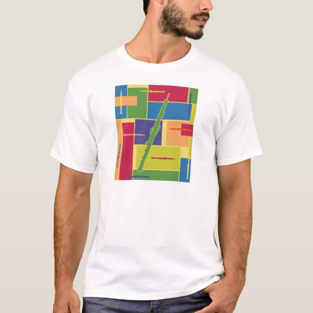 Oboe Färgblock Tee Shirt (Framsida)