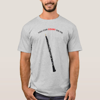 Oboe Funny Citat du kan räkna med mig som Oboist T Shirt