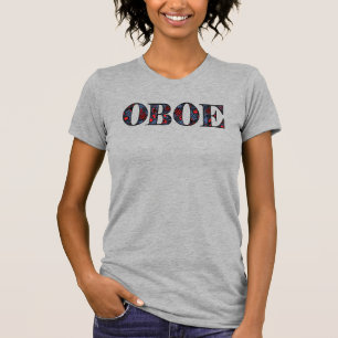 Oboe Heart-text T Shirt