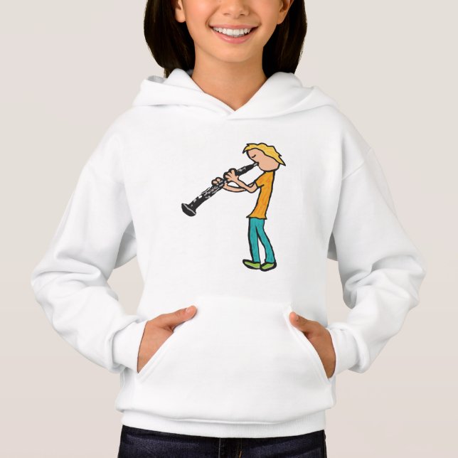 Oboe Hoodie T Shirt (Framsida)