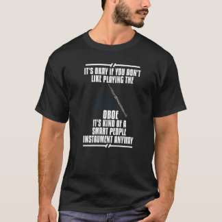 Oboe Instrument Musikspelare Nybörjarlektion Oboer T Shirt