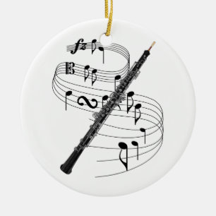 Oboe Julgransprydnad Keramik
