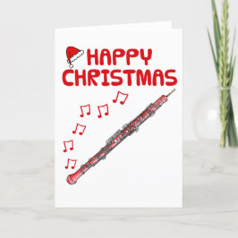 Oboe-julkort Oboist Woodwind Musician Tack Kort