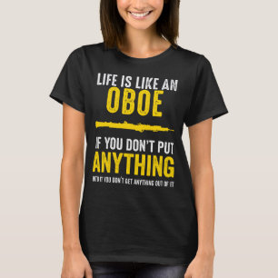 Oboe la in allt i musikspelaren Oboe Player Musike T Shirt