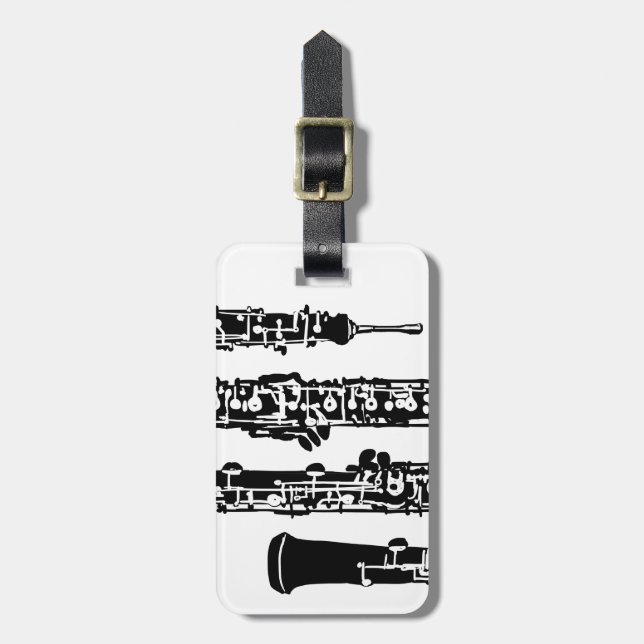 Oboe Luggage Tag Bagagebricka (Vertikal Framsida)