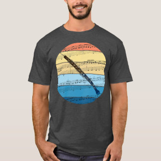 Oboe Music Notation Oboist Woodwind Musician T Shirt