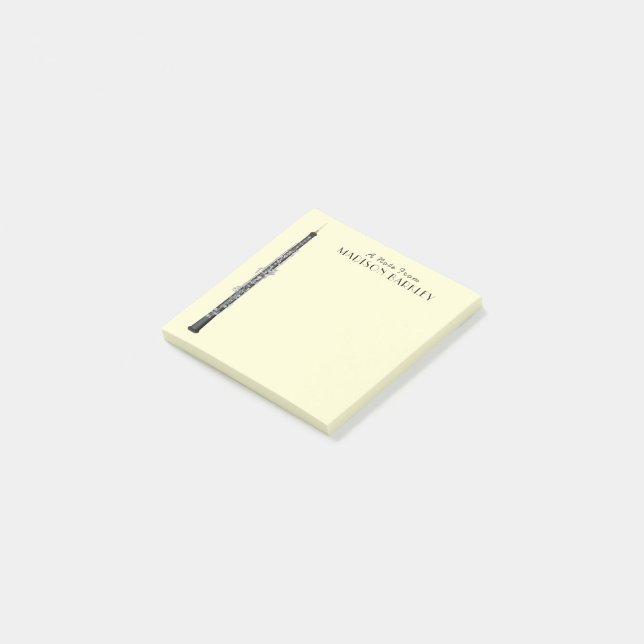 Oboe Musician Music Teacher Post-it Block (Vinklad)