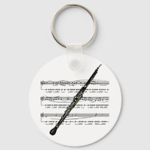 Oboe musikal 01 B Nyckelring