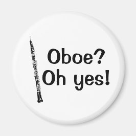 Oboe Oh Ja Music Instrument Magnet