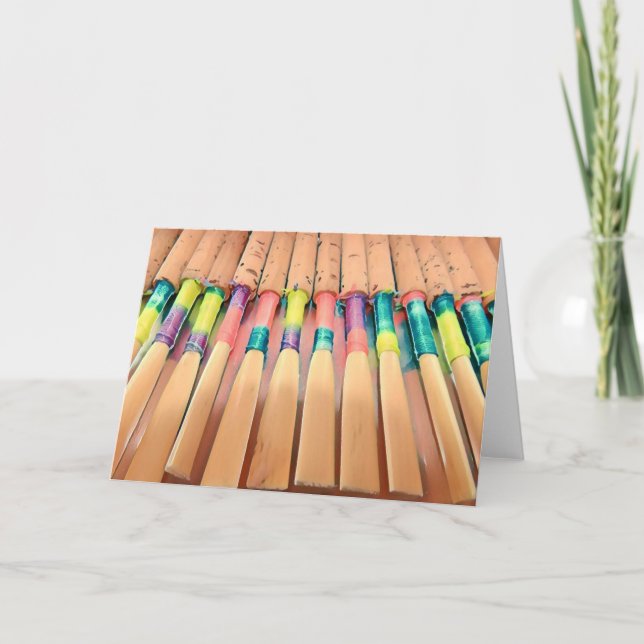 Oboe Reed Blank Card Kort (Framsida)