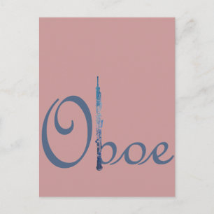 Oboe Script Vykort