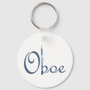 Oboe skrivar nyckelring