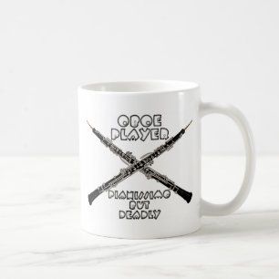 Oboe spelare kaffemugg