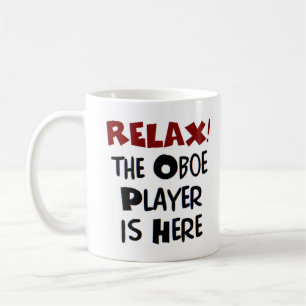 oboe-spelaren är här kaffemuggen kaffemugg