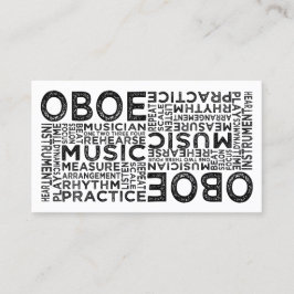 Oboe Typography Visitkort