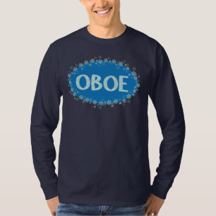 Oboe Winter Snöflingor T Shirt