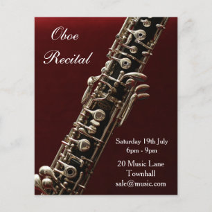Oboe woodwind instrument Skäl musikprestanda Flygblad