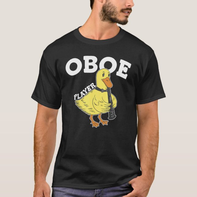 Oboeand  Oboespelare T Shirt (Framsida)