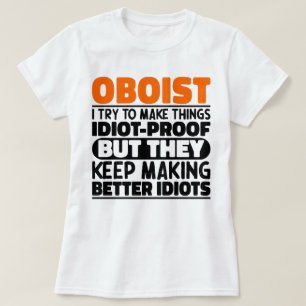 Oboist jag försöker göra Sak Roliga meningar musik T Shirt