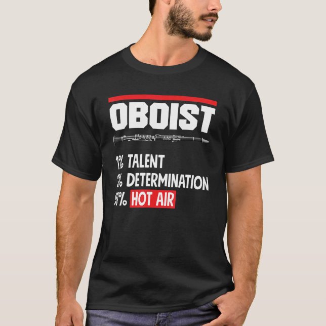 Oboist Oboe Player-citat T Shirt (Framsida)