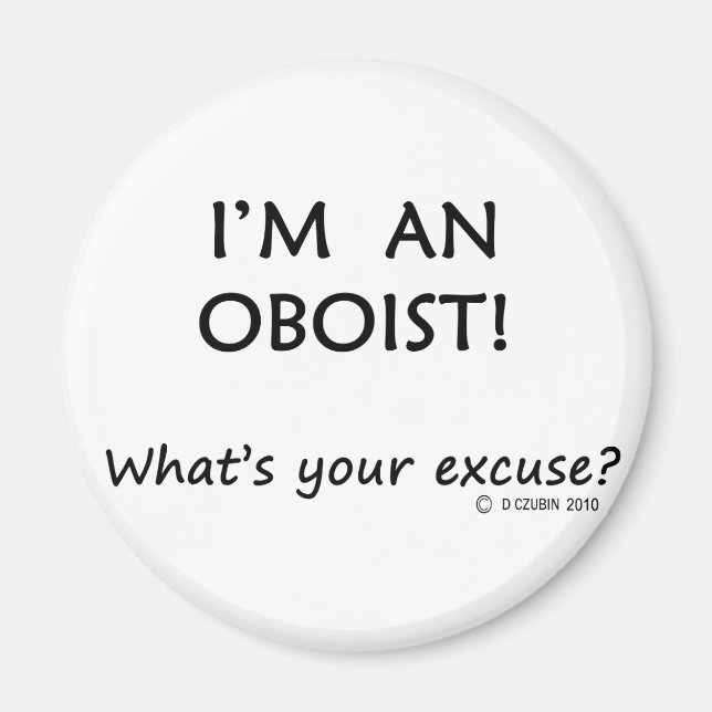 Oboist Ursäkta Magnet (Framsidan)